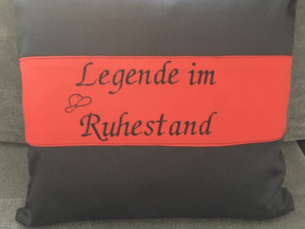 Polster „Legende im Ruhestand“