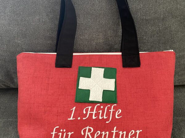 Tasche „1. Hilfe für Rentner“