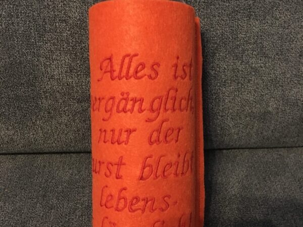 Trinkflasche „Alles ist vergänglich“