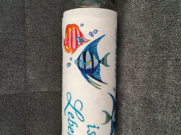 Trinkflasche „Wasser oder Wein“