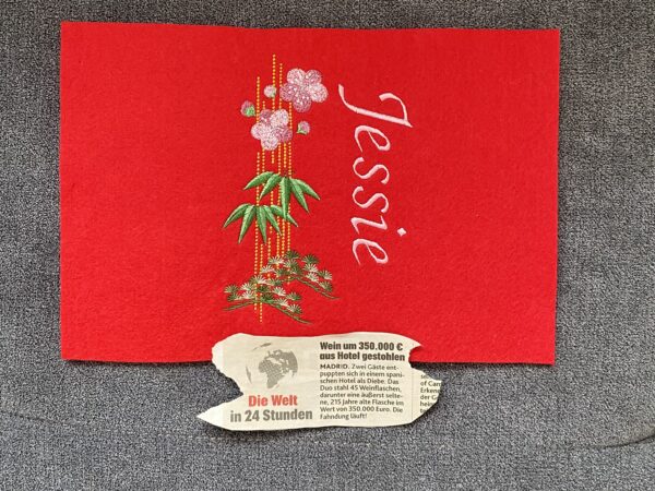 Besteckserviette „Happy Valentine’s Day“