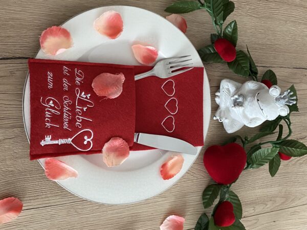 Besteckserviette „Frohe Ostern“