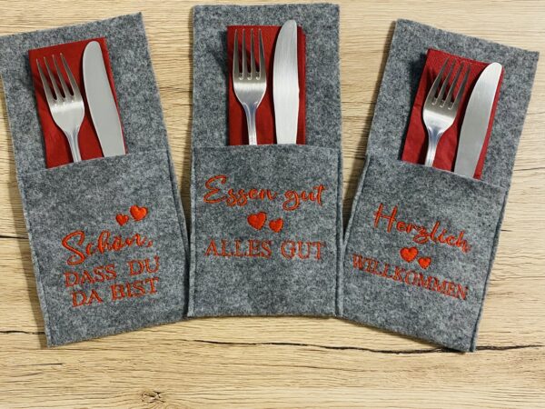 Besteckserviette „Essen gut, alles gut“