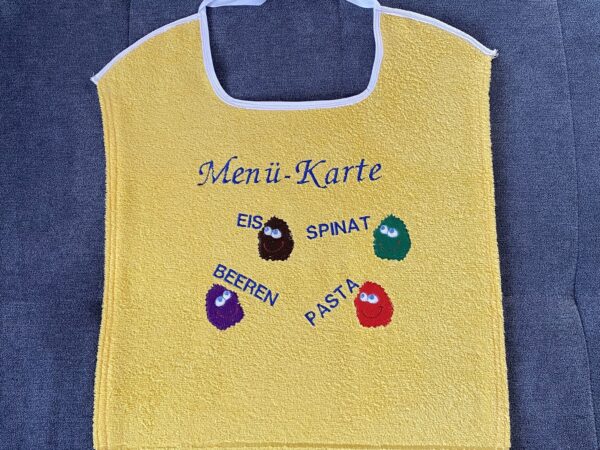 Kochschürzchen „Menü-Karte“