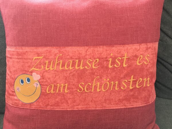 Polster „Zuhause ist es am schönsten“