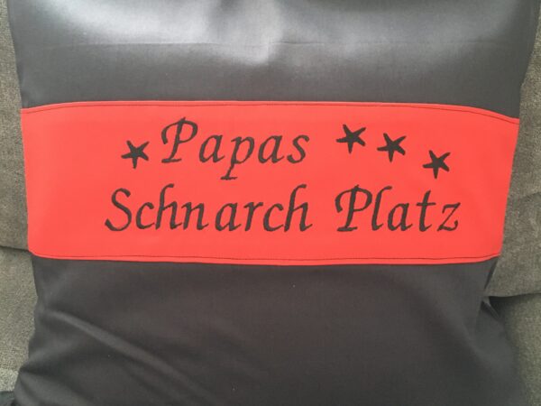 Polster „Papas Schnarch Platz“