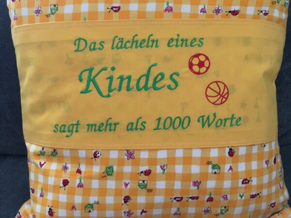 Polster „Lächeln eines Kindes“