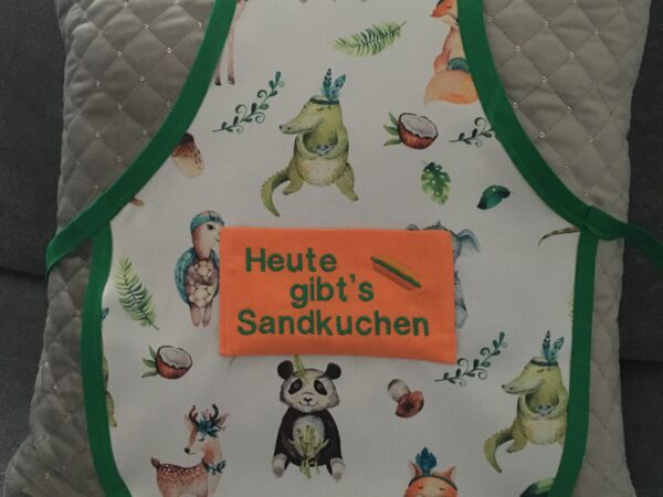 Schürze „Heute gibt’s Sandkuchen“