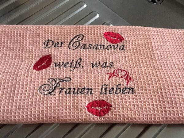 Geschirrtuch „Der Casanova“