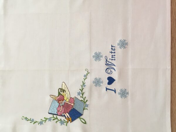 Tischläufer „I love Winter“