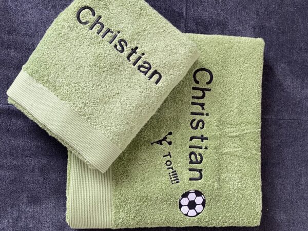 Handtuch-Set „Christian“ (Fußball)
